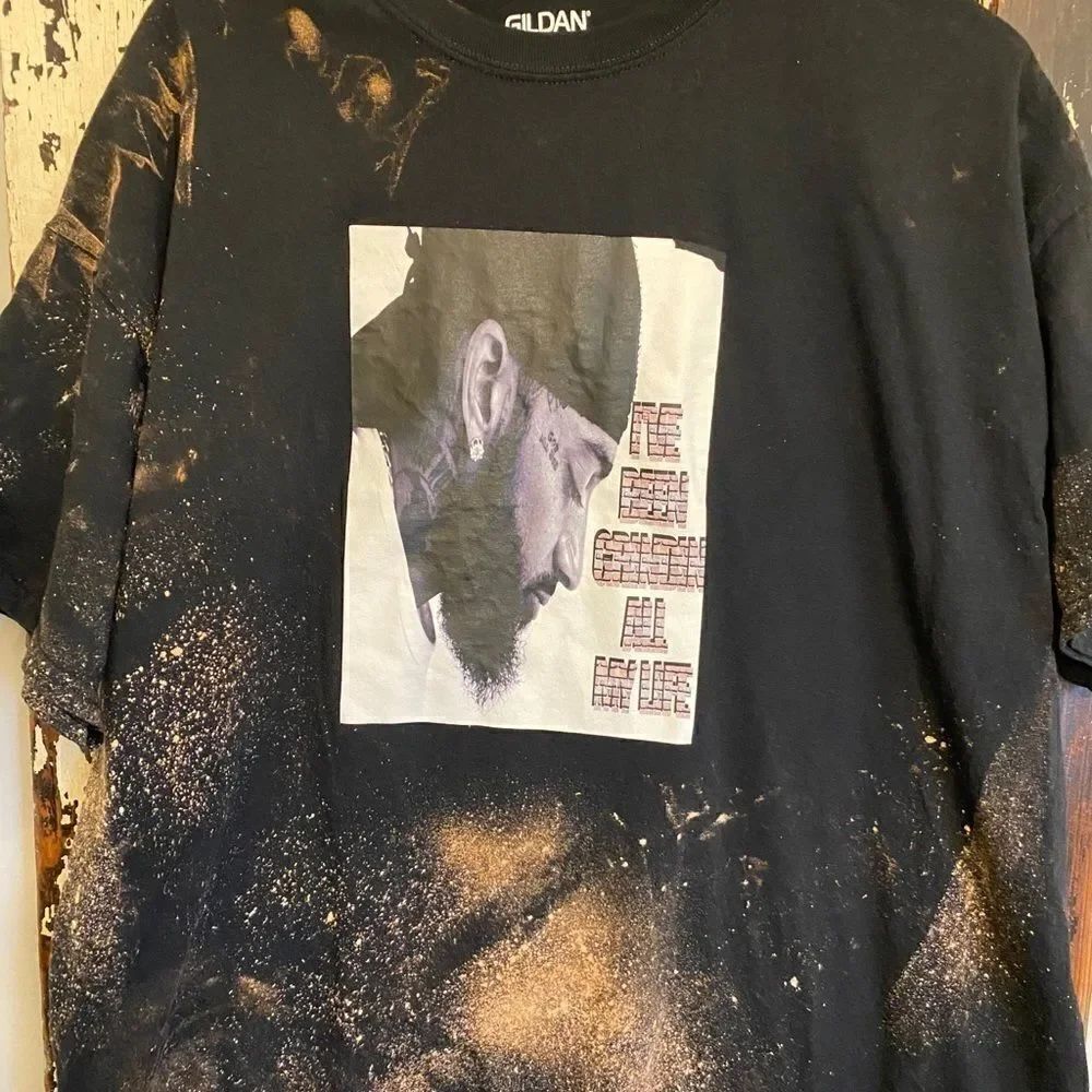 Men’s Customized Nipsey HussleT-shirt. Size 2XL.